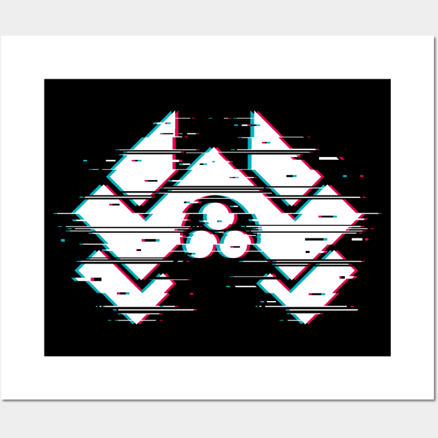 Nakatomi Glitch Wall Art by Getsousa